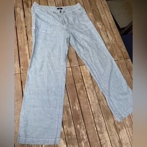 Gap - Size 8 Light Blue Casual Drawstring Cotton Pants